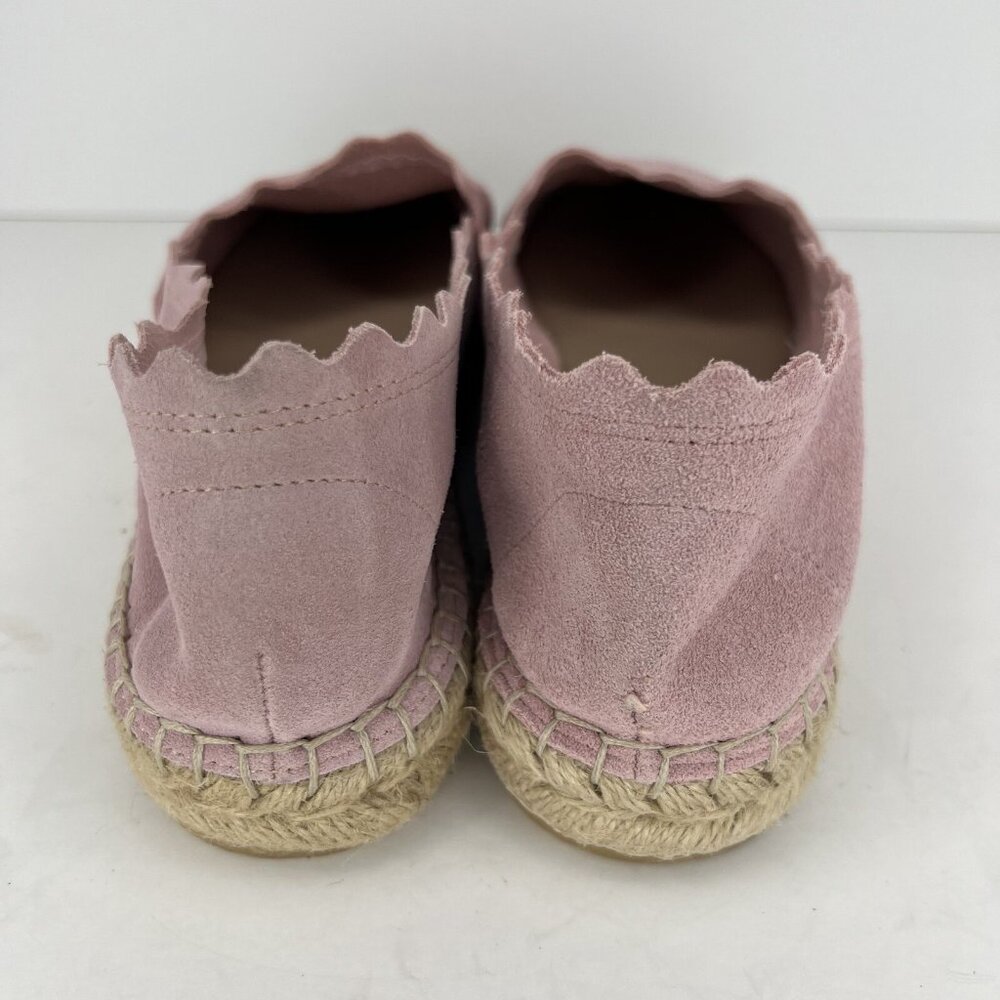 Steve Madden Pink Suede Slip-On Womens Size 7.5 Espadrilles Breathable Flats - Picture 4 of 10
